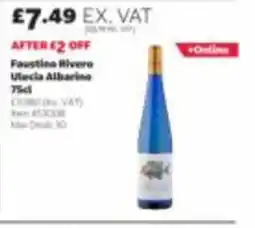 Costco Faustino Rivero Utecia Albarino offer