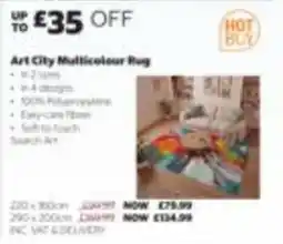Costco Art City Multicolour Rug offer