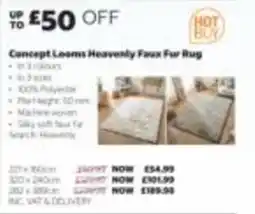 Costco Concept Looms Heavenly Faux Fur Rug offer
