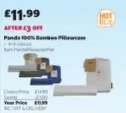 Costco Panda 100% Bamboo Pillowcase offer
