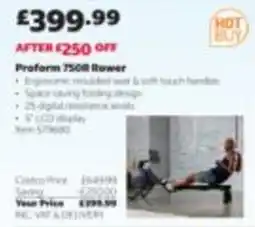 Costco Proform 750R Rower offer
