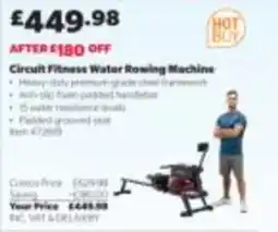 Costco Circuit Fitness Water Rowing Machine offer
