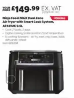 Costco Ninja Foodi MAX Dual Zone Air Fryer with Smart Cook System offer