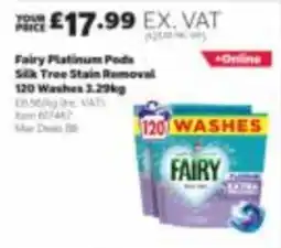 Costco Fairy platinum pods silk tree stain removal offer