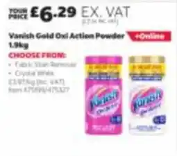 Costco Vanish Gold Oxi Action Powder offer