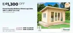 Costco Forest Garden Melbury 45mm Log Cabin offer