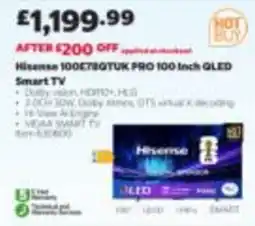 Costco Hisense 100 Inch QLED Smart TV offer