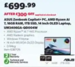 Costco Asus zenbook copilot+ pc offer