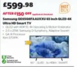 Costco Samsung 65 inch QLED 4K Ultra HD Smart TV offer