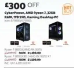 Costco CyberPower amd ryzen 7 gaming desktop pc offer