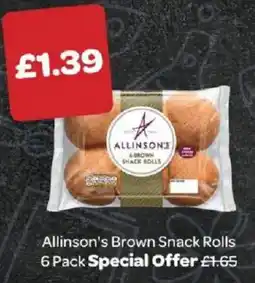Spar Allinson's brown snack rolls offer