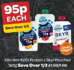 Spar Glenilen kefir protein / skyr pouches offer