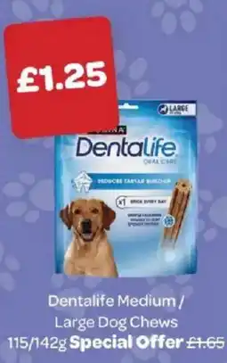 Spar Dentalife medium / large dog chews offer