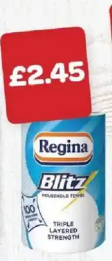 Spar Regina blitz household towel offer
