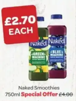 Spar Naked Smoothies offer