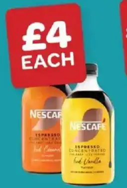 Spar Nescafe Espresso Concentrates offer