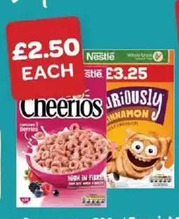Spar Nestle Curiously Cinnamon / Berry Cheerios offer