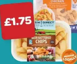 Spar Mash Direct beer battered chips offer