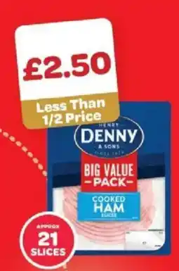 Spar Henry & Sons cooked ham slices offer