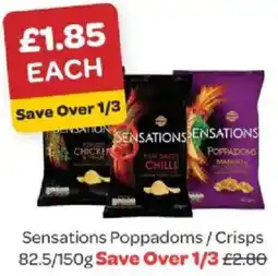 Spar Sensations Poppadoms / Crisps offer