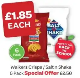 Spar Walkers crisps / salt n shake offer
