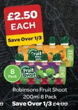 Spar Robinsons Fruit Shoot offer