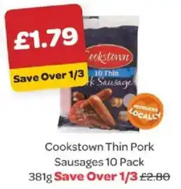 Spar Cookstown thin pork sausages offer