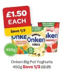 Spar Onken big pot yoghurts offer