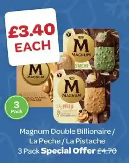 Spar Magnum double billionaire / la peche / la pistache offer