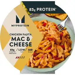 Iceland Myprotein Chicken Fajita Mac & Cheese 600g offer