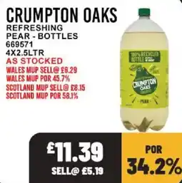 Bestway Crumpton Oaks refreshing pear bottles offer