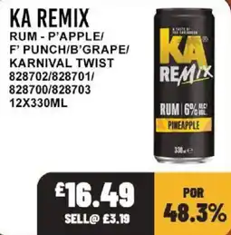 Bestway Ka remix rum pineapple offer
