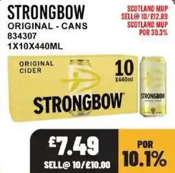Bestway Strongbow original cider offer