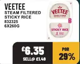Bestway Veetee steam filtered sticky rice offer