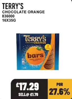 Bestway Terry's chocolate orange bars offer
