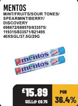 Bestway Mentos mint offer
