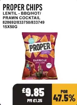 Bestway Proper chips barbecue lentil chips offer