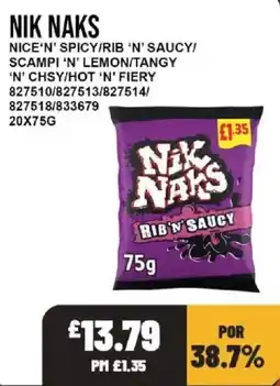 Bestway Nik Naks rib n' saucy offer