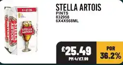 Bestway Stella artois pints offer