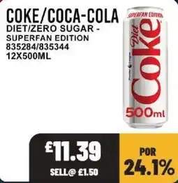 Bestway Coke/coca-cola diet/zero sugar offer