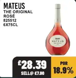 Bestway Mateus the original rosé offer