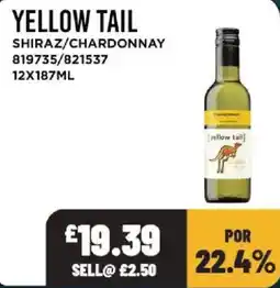 Bestway Yellow tail shiraz/chardonnay offer