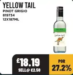 Bestway Yellow tail pinot grigio offer