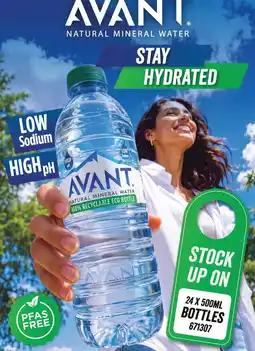 Bestway Avant natural mineral water offer