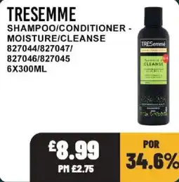 Bestway Tresseme shampoo/conditioner - moisture/cleanse offer