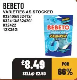 Bestway Bebeto freeze crunchy offer