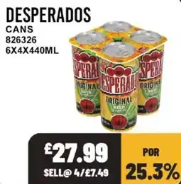 Bestway Desperados cans offer