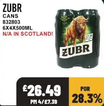 Bestway Zubr cans offer
