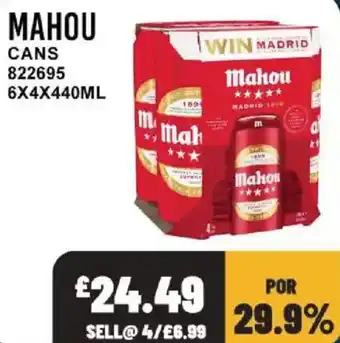 Bestway Mahou cans offer