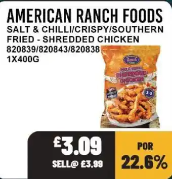 Bestway American ranch foods shredded chicken offer